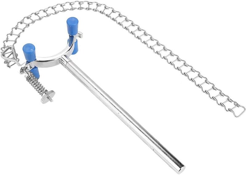 Maxmartt Lab Chain Clamp Holder, 19.7inch Stainless Steel Lab Glassware Clamp Lab Stand Chain Clamp Adjustable Lab Clamp Chain Long Chain Clamp Save and Sturdy for Beakers, Bottles, Flasks - Image 5